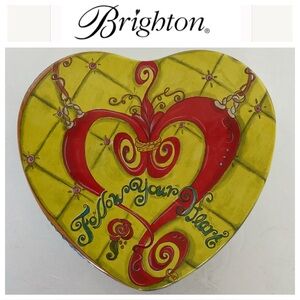 Brighton Jewelry Trinket Jewelry Large Storage Heart Tin